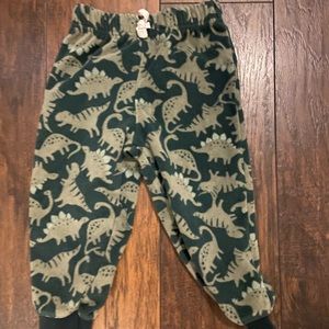 EUC dinosaur fleece joggers